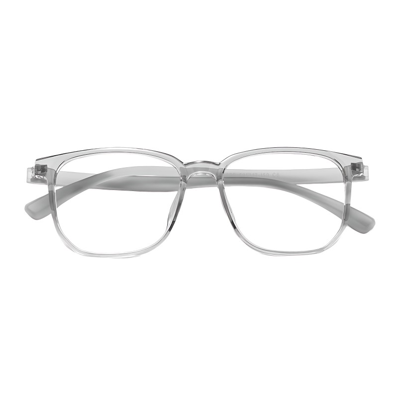 Square Gray Eyeglasses
