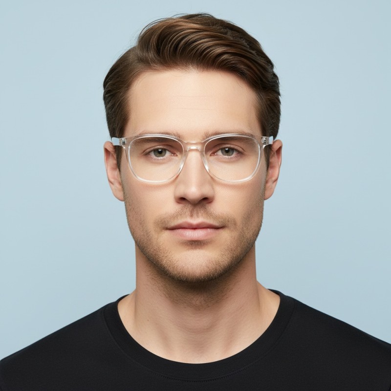 Square Clear Eyeglasses