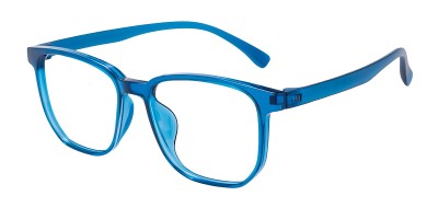 Square Blue Eyeglasses
