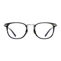 Square Tortoise Silver Eyeglasses