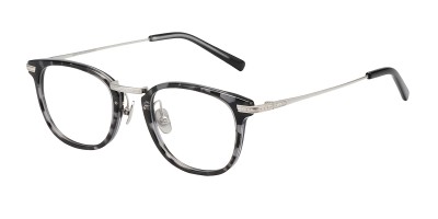 Square Tortoise Silver Eyeglasses