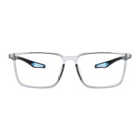 Square Gray Blue Eyeglasses