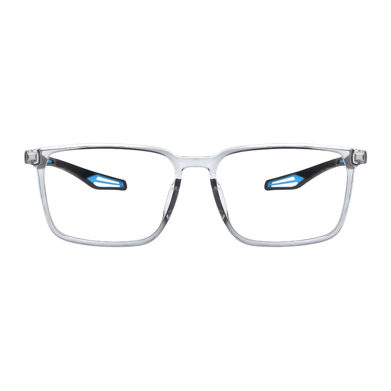 Square Gray Blue Eyeglasses