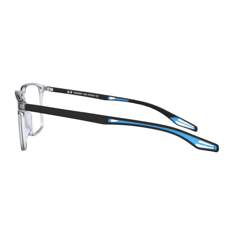 Square Gray Blue Eyeglasses