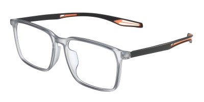 Square Gray Eyeglasses