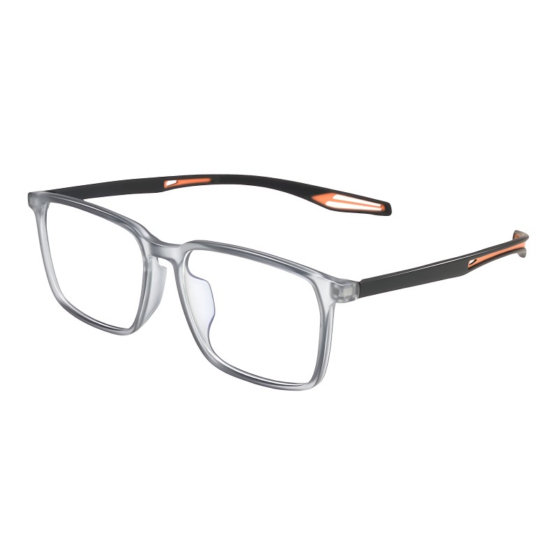 Square Gray Eyeglasses