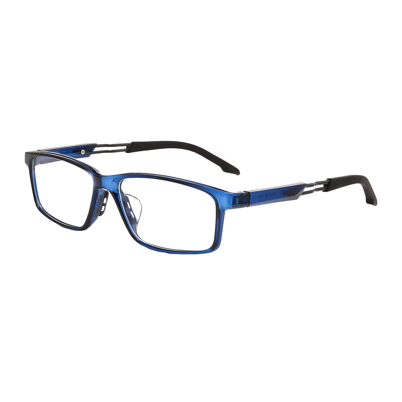 Rectangle Blue Eyeglasses