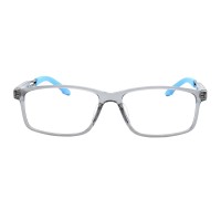 Quentin - Rectangle Gray Eyeglasses