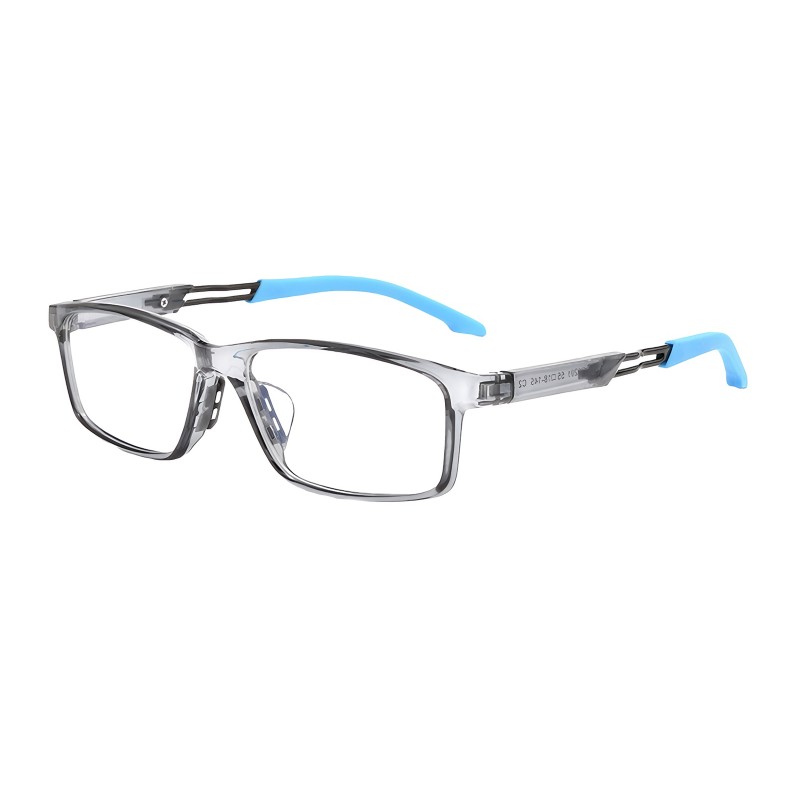 Rectangle Gray Eyeglasses