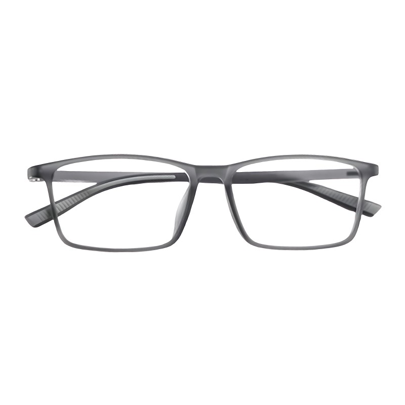 Rectangle Gray Eyeglasses