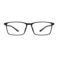 Rectangle Matte-black Eyeglasses