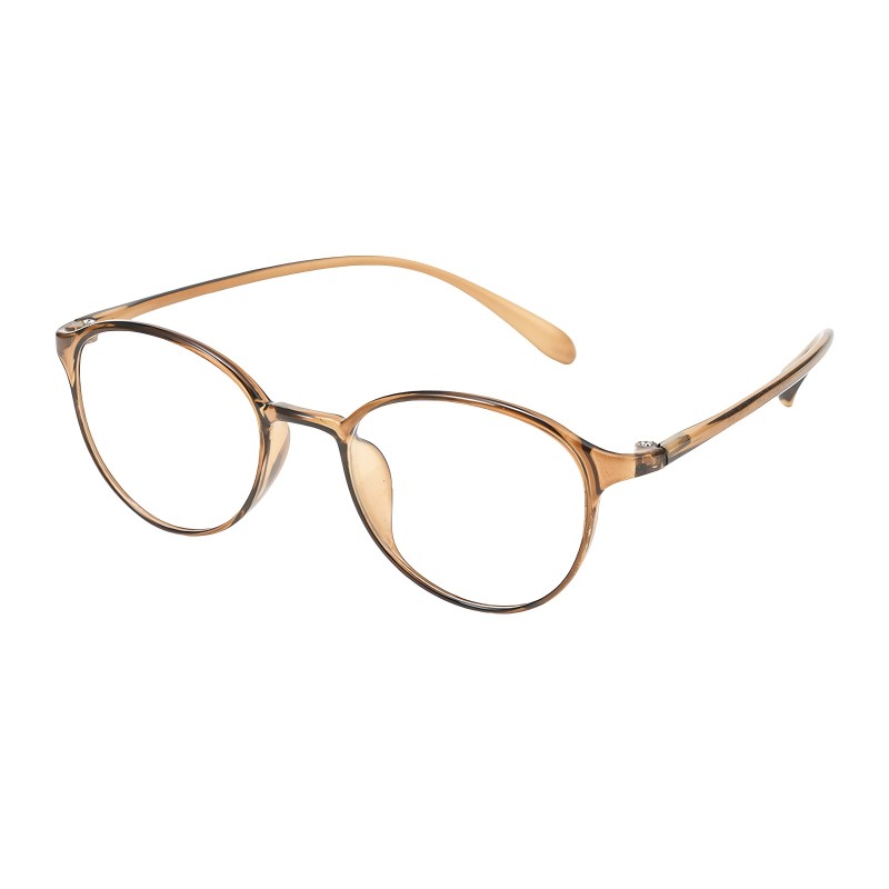 Round Light Brown Eyeglasses