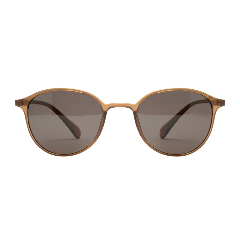 Round Light Brown Eyeglasses
