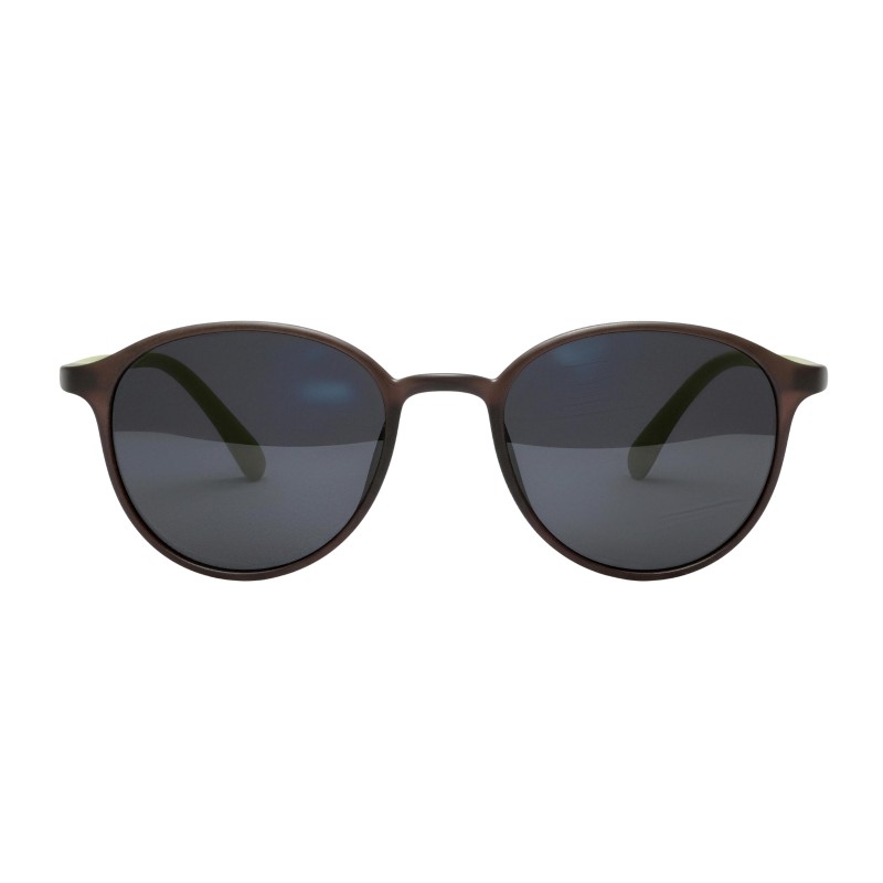 Round Brown/Green Eyeglasses