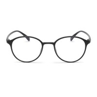 Round Matte-black Eyeglasses