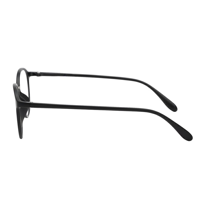Round Matte-black Eyeglasses