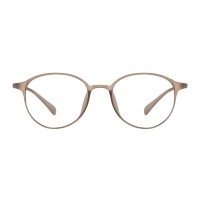 Round Light Mocha Eyeglasses
