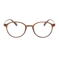 Round Brown Eyeglasses