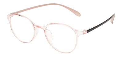 Round Pink Eyeglasses