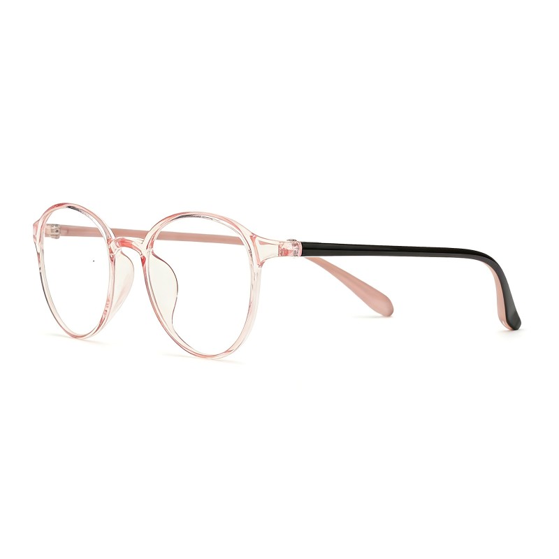 Round Pink Eyeglasses