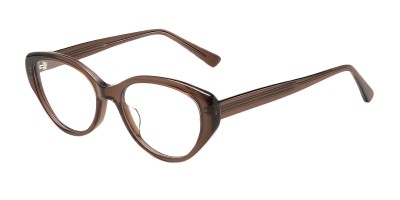 Cat Eye Brown Eyeglasses