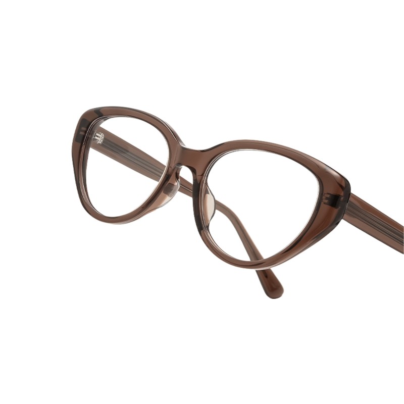 Cat Eye Brown Eyeglasses