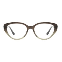 Cat Eye Green Brown Eyeglasses