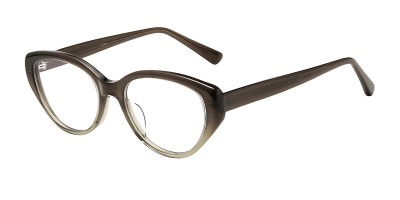 Cat Eye Green Brown Eyeglasses