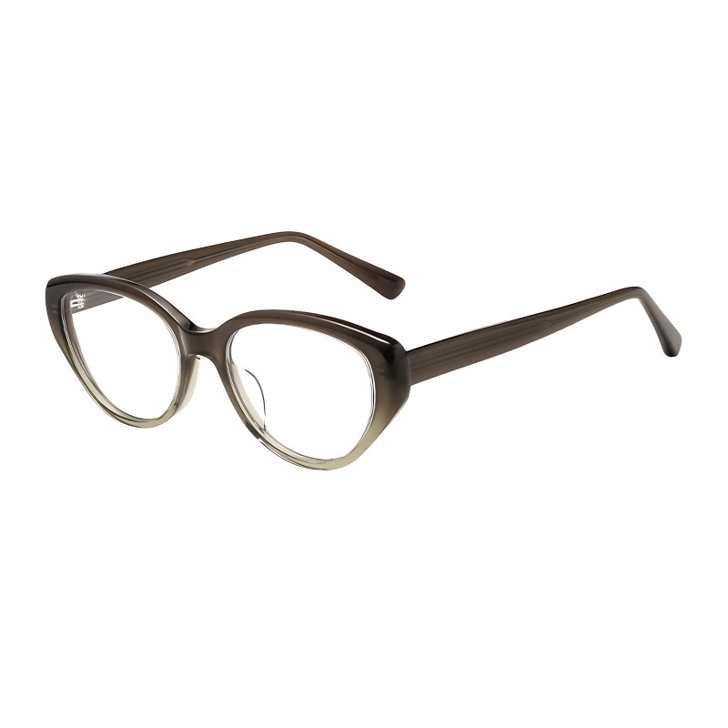Cat Eye Green Brown Eyeglasses