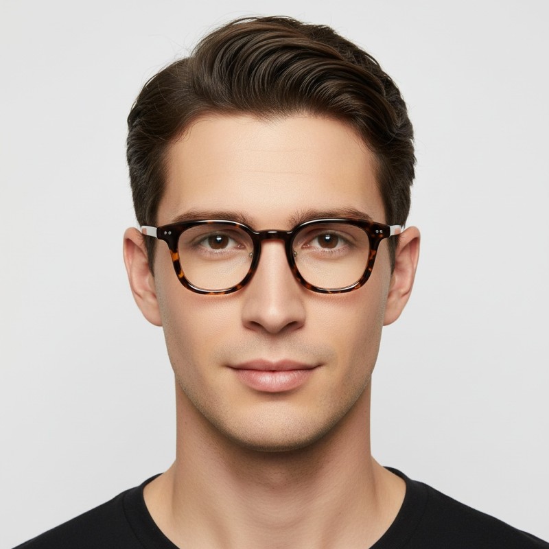 Square Tortoise Eyeglasses