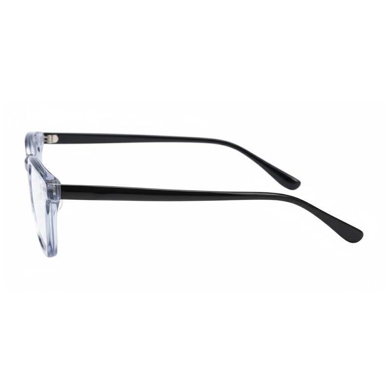 Square Blue Black Eyeglasses