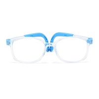 Rectangle Blue Eyeglasses