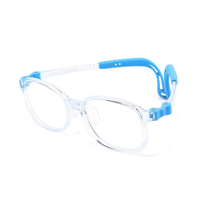 Rectangle Blue Eyeglasses