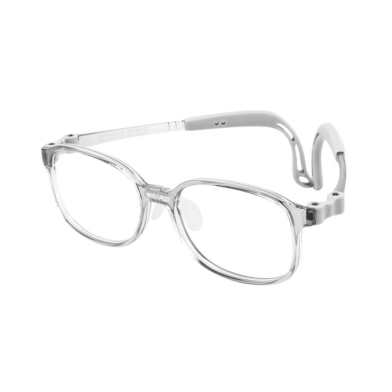 Rectangle Light Gray Eyeglasses