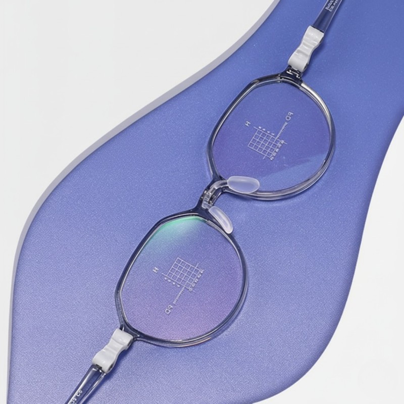 Rectangle Light Gray Eyeglasses