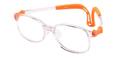 Rectangle Orange Eyeglasses