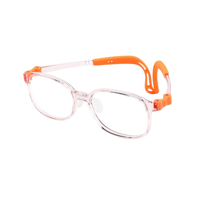 Rectangle Orange Eyeglasses