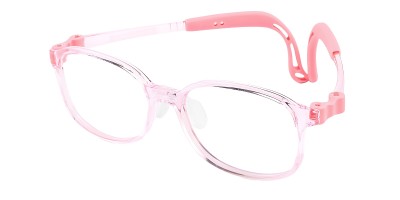 Rectangle Pink Eyeglasses