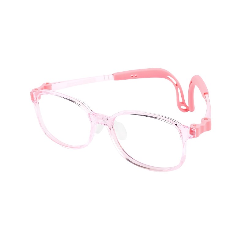 Rectangle Pink Eyeglasses