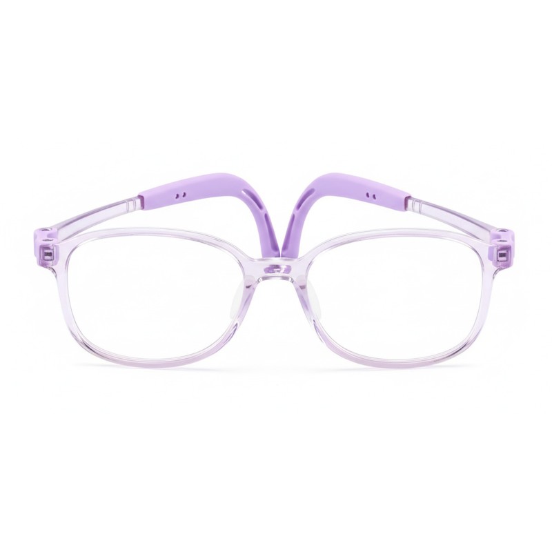 Rectangle Purple Eyeglasses