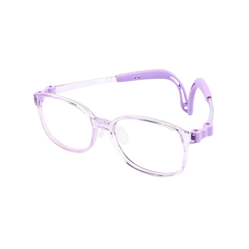 Rectangle Purple Eyeglasses