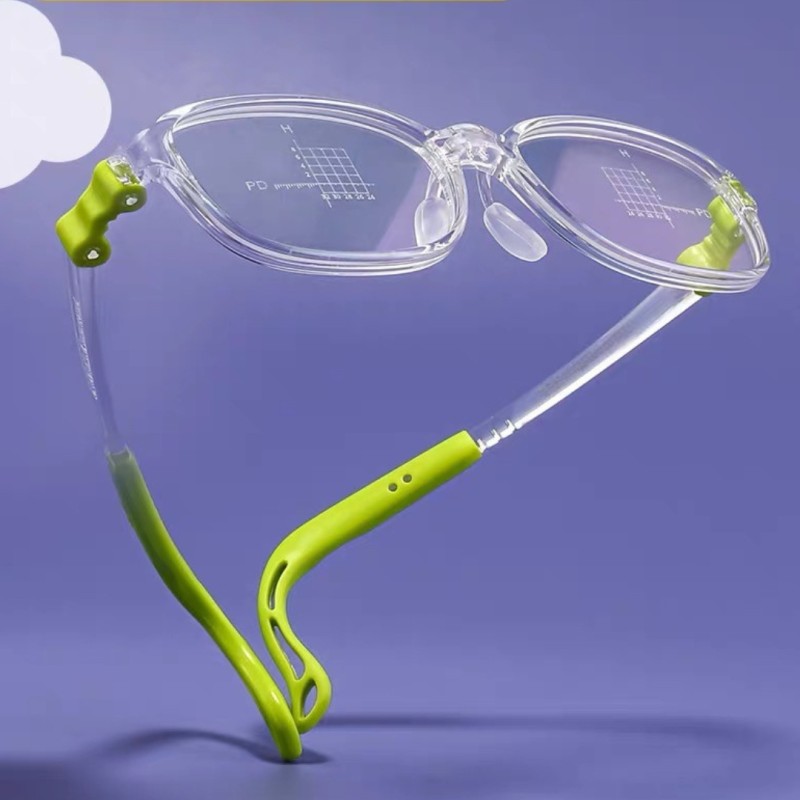 Rectangle Green Eyeglasses