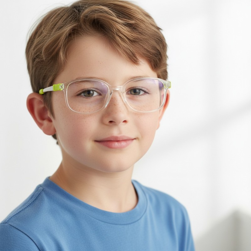 Rectangle Green Eyeglasses