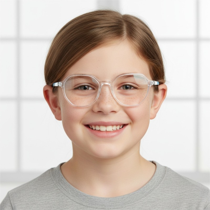 Polygon Clear Eyeglasses