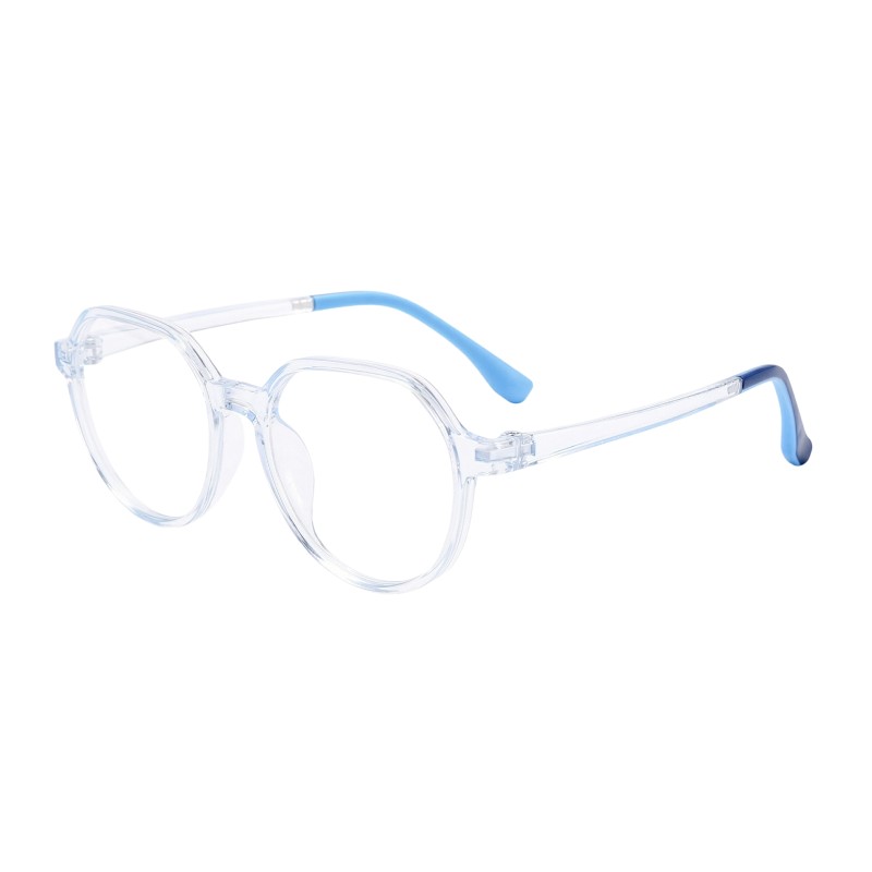 Polygon Blue Eyeglasses