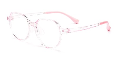 Polygon Pink Eyeglasses
