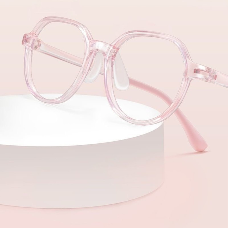 Polygon Pink Eyeglasses