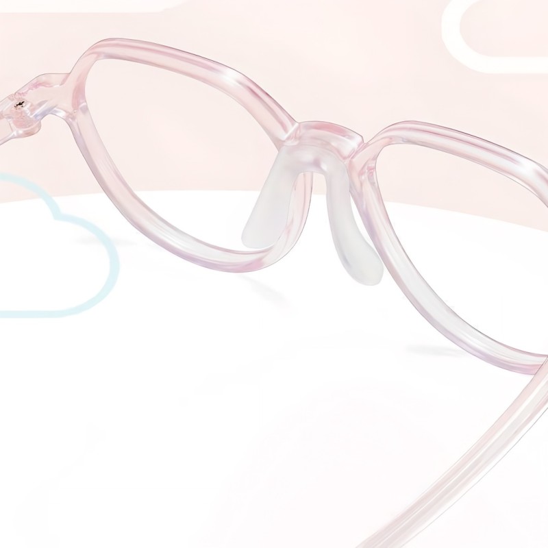 Polygon Pink Eyeglasses
