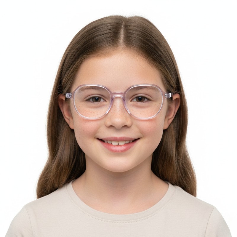 Polygon Purple Eyeglasses