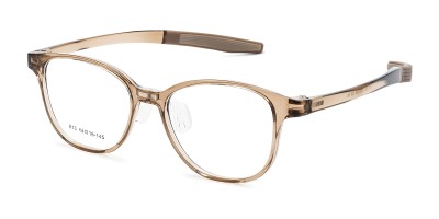 Round Brown Eyeglasses